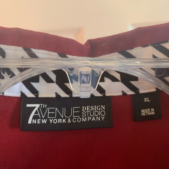 Red button down blouse - Picture 2 of 3